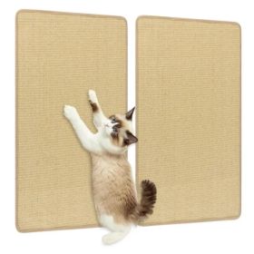 2-Pack 32"x20" Natural Sisal Cat Scratching Mats, Multifunctional Resting & Play Pads For Multi-Cat Households (Option: Defaulttitle)